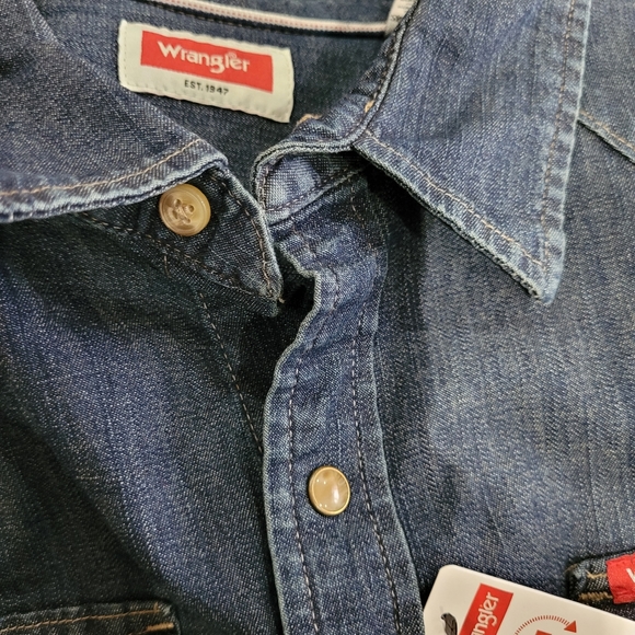 Jean pearl button snap up shirt 👕 👌 😍 - Picture 14 of 14